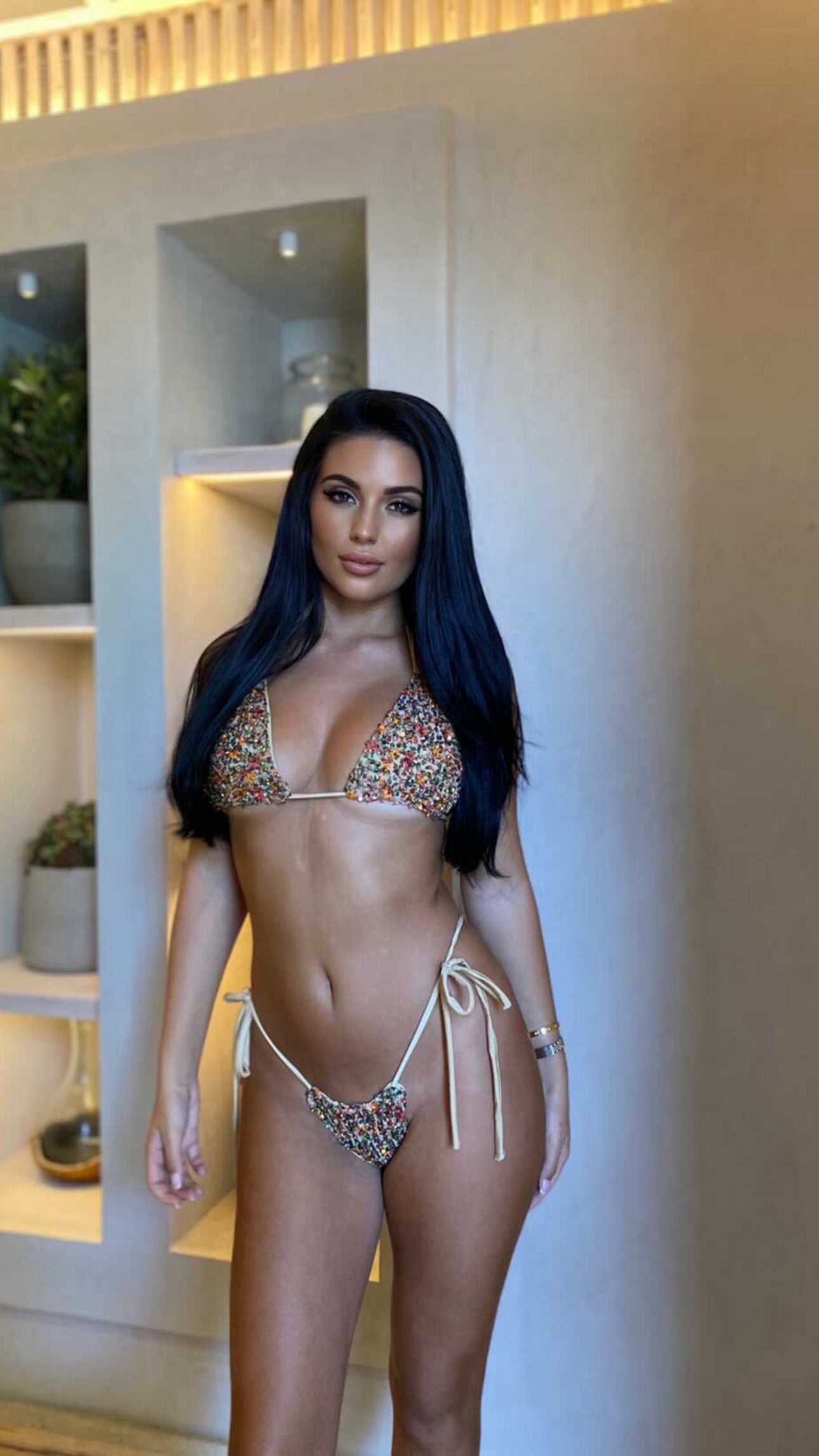 The LONDON EXCLUSIVE CRYSTAL Bikini £49