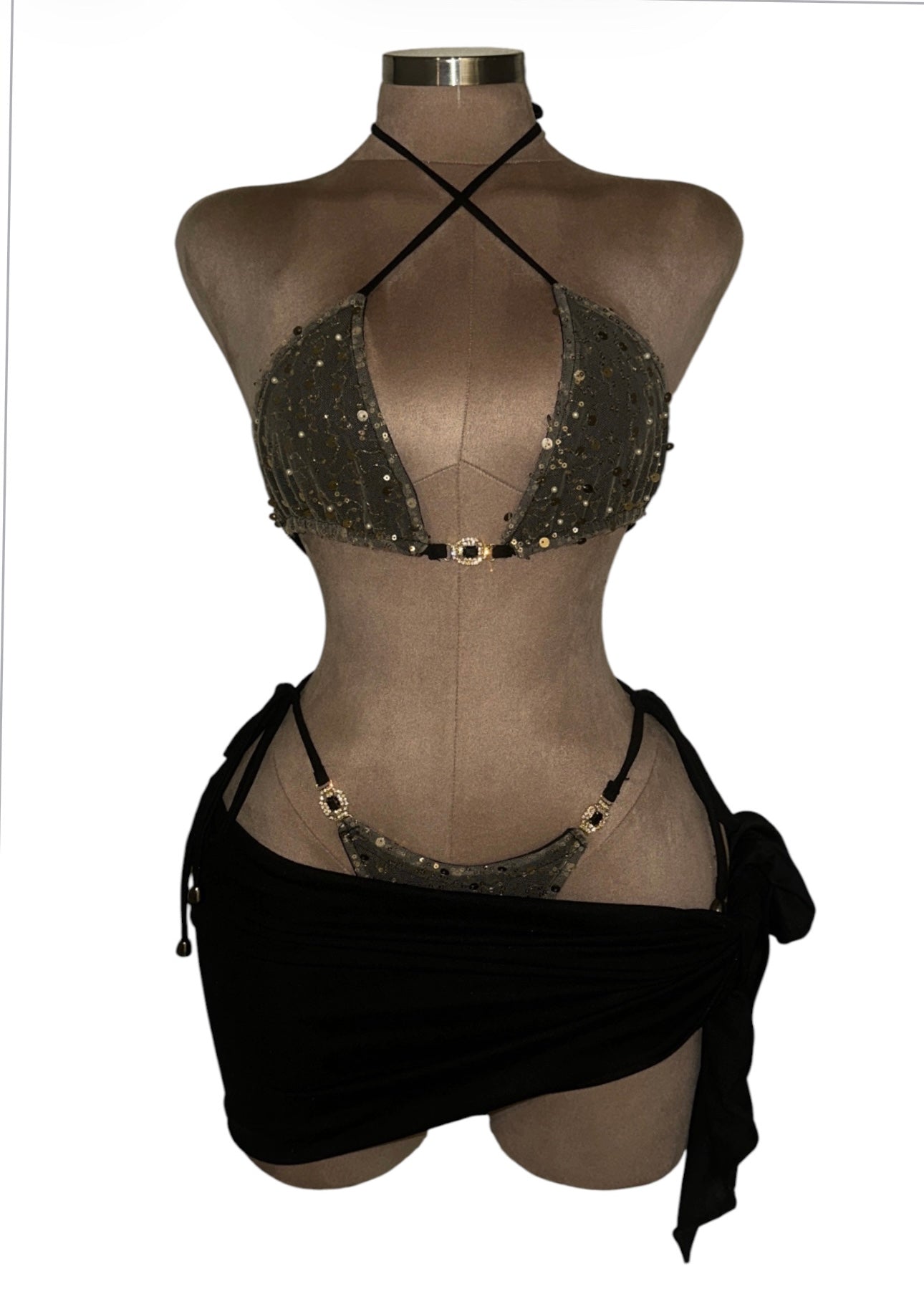 The VOGUE JEWEL Bikini (Normal Top) Includes SARONG £63.95