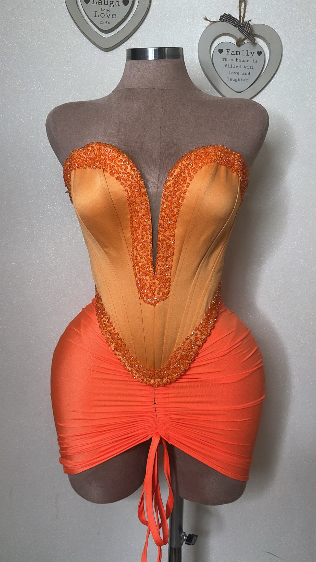 The PARIZ CRYSTALLINE CORSET 2piece £155