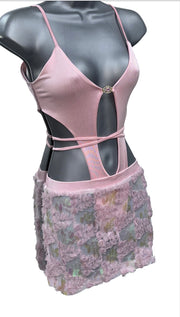 The BABYPINK MATRIX Swimsuit &amp; MOLLY SKIRT £45