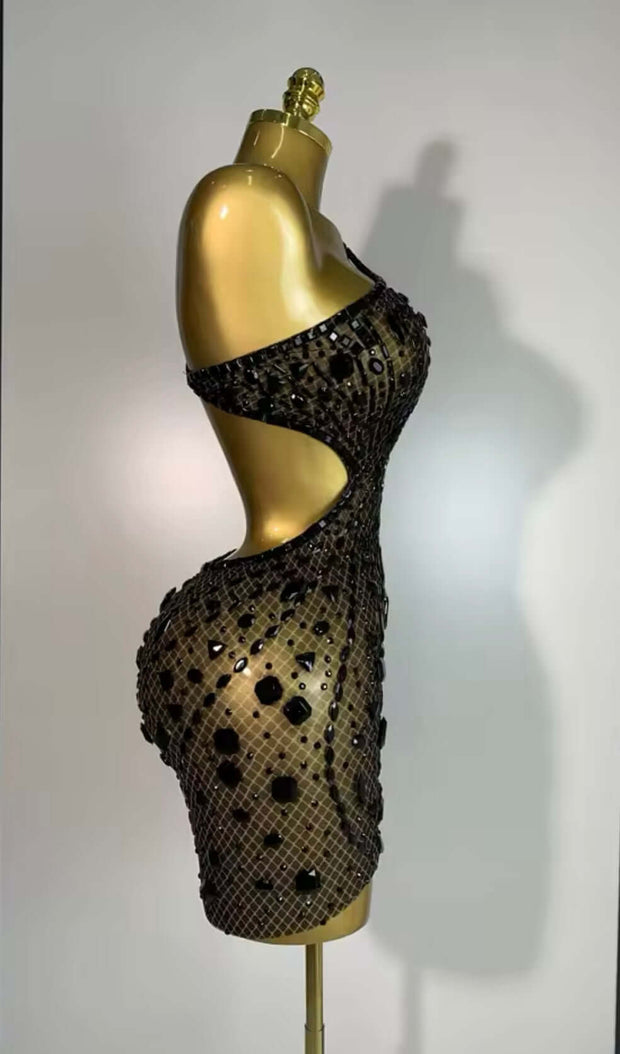 The OPIUM CRYSTAL Black Dress £85