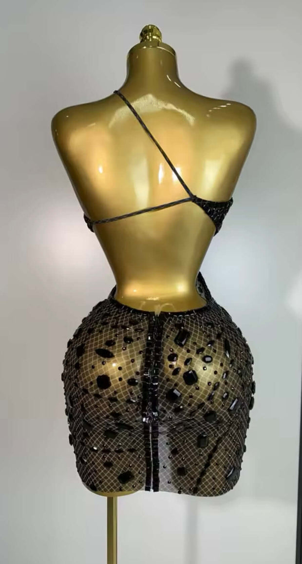 The OPIUM CRYSTAL Black Dress £85