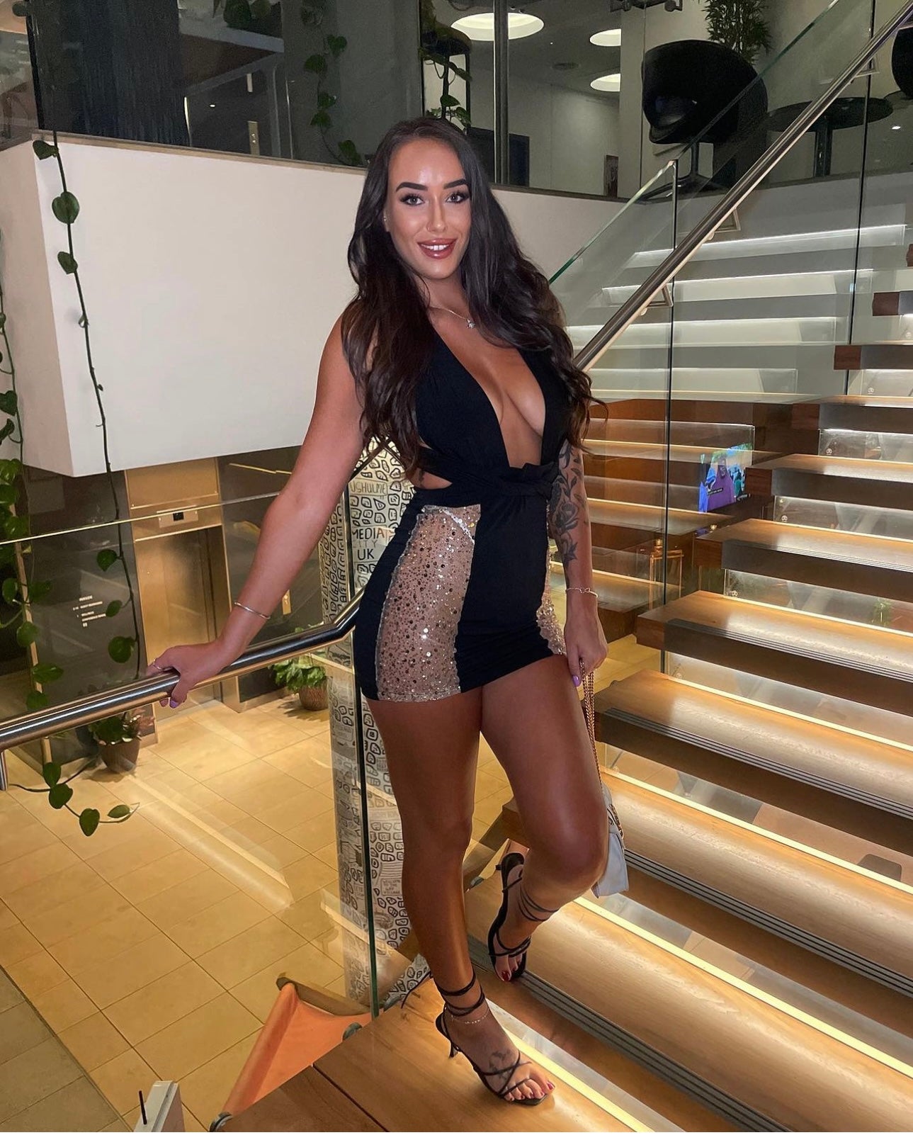 The CRYSTAL SHIMMER MULTI-WAY DRAMA Dress £59