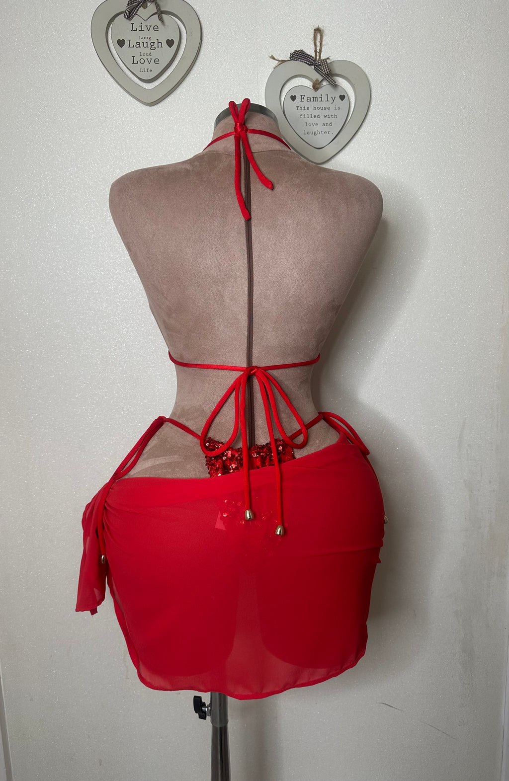 The EVELINA VOGUE CRYSTAL Bikini Includes SARONG £65