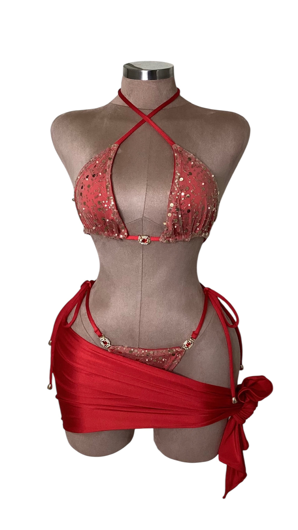 The VOGUE JEWEL Bikini (Normal Top) Includes SARONG £63.95