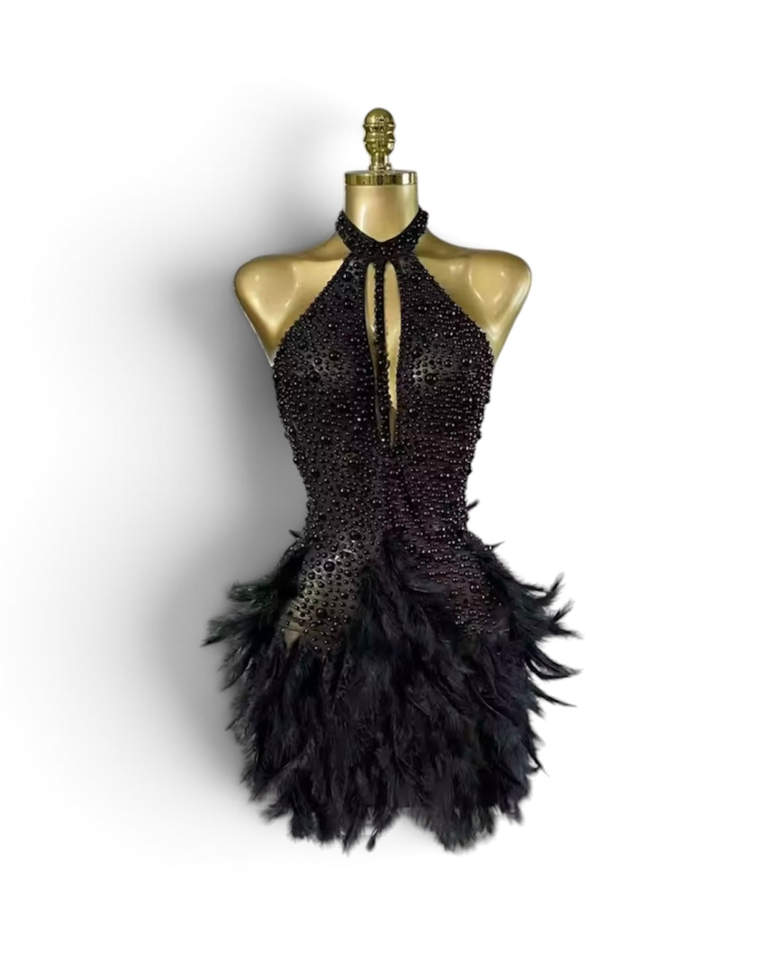 The LUCINDA PEARL FEATHER Dress £89