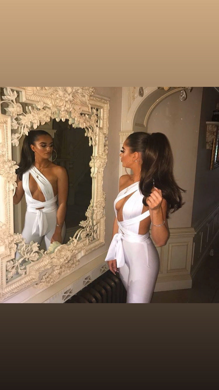 The Pearl Multi-Way White JUMPSUIT £60