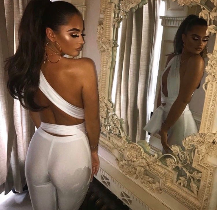 The Pearl Multi-Way White JUMPSUIT £60