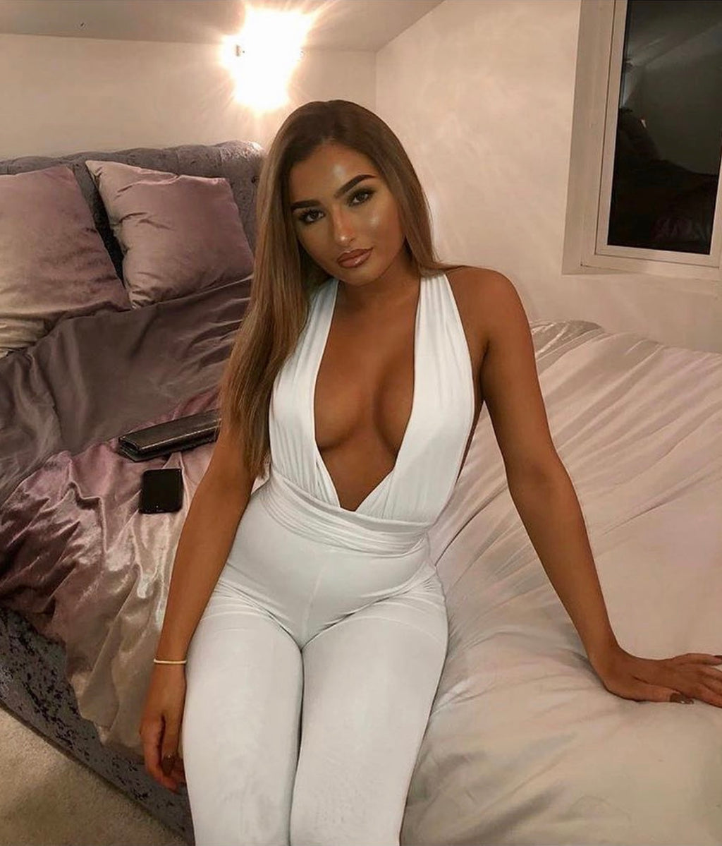 The Pearl Multi-Way White JUMPSUIT £60